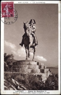 Statue of Napoleon I in Laffrey (Isère).