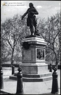 Statue of General Abbatucci in Ajaccio.