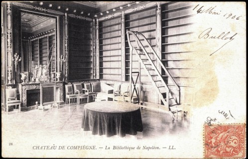 Château de Compiègne : la bibliothèque de Napoléon 1er.