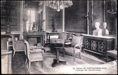 Palace of Fontainebleau: the study where Napoleon I abdicated.