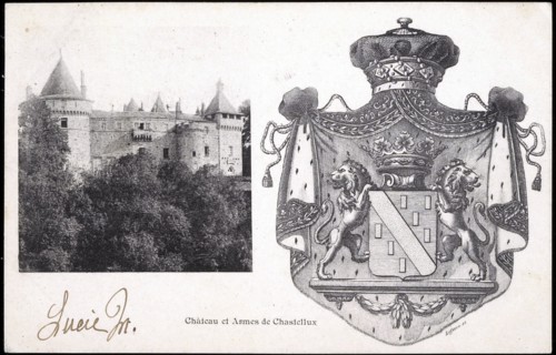Château et armes de Chastellux.