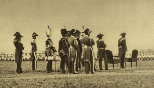 Napoléon III et ses troupes