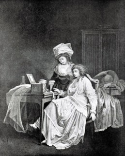 Engraving by Boilly, The Canary