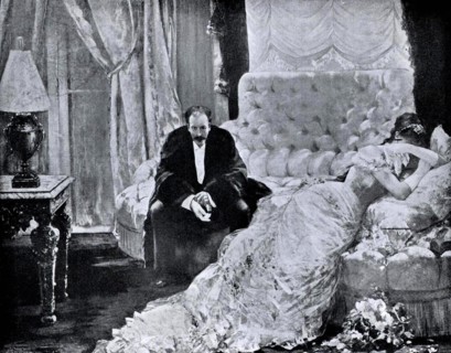 Engraving by Henri Gervex, Intimate scene