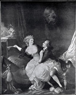 Engraving by Jean-Baptiste Huet, Couple