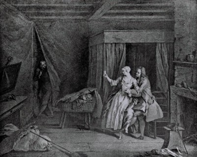 Gravure de Pater, Scène intime