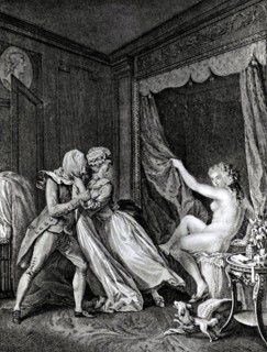 Engraving by Borel, The Indiscrete