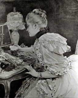 Engraving by  Henri-Lucien Doucet, Ball Accessories