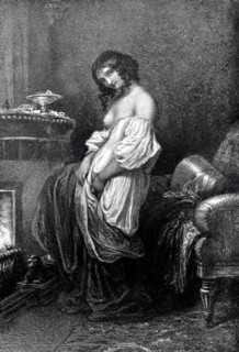 Engraving by Dominique Louis Papety, The Evening