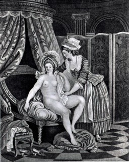 Engraving by Nicolas-René Jollain, The Bath