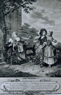 Engraving by Sigmund Freudeberg, Morning Walk