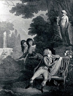 Engraving by Boilly, The Lover Poet