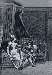 Engraving by Nicolas Monsiaux, The Slipper