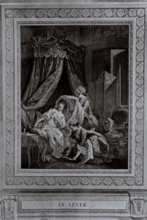 Engraving by Baudoin, Intimate scene