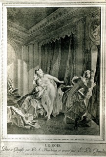 Engraving after Baudouin, Evening