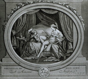 Engraving by de Queverdo, News from a loved one