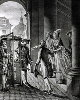 Gravure de Jean Moreau, dit Moreau le jeune, Déclaration amoureuse