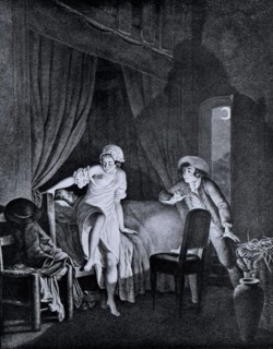 Engraving by Regnault, Daily scene