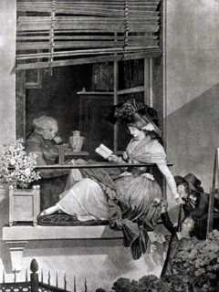 Gravure de Debucourt, La croisée