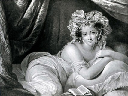 Engraving by A. Pages, Woman