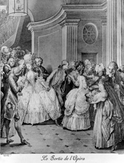 Engraving by Jean Moreau, called Moreau the Younger, Typical scene