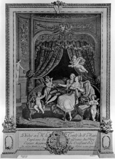 Engraving by Queverdo, Intimate scene