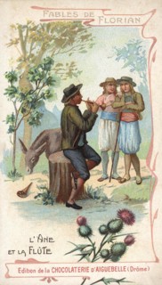 Fable by Florian, The Donkey and the Flute