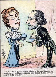 Caricature of scene from daily life