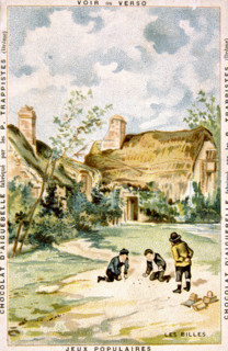 Game of marbles, advertisement