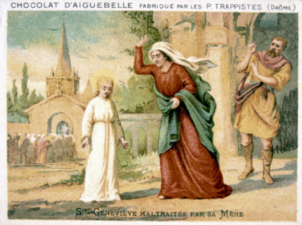 The life of Saint Genevieve, advertisement