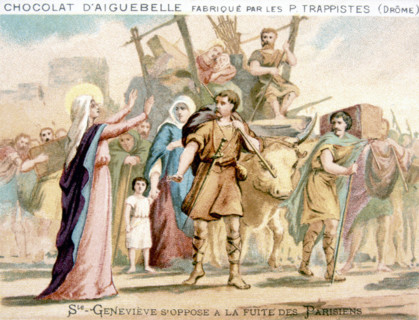 The life of Saint Genevieve, advertisement