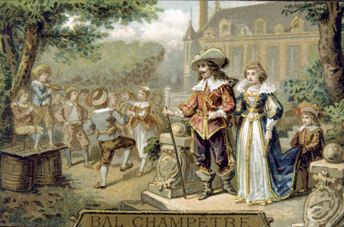 17th century country dance, advertisement