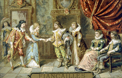 18th century wedding, advertisement