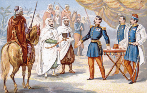 The conquest of Algeria, advertisement
