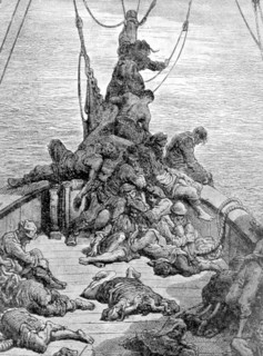 Scene from "The Song of the Ancient Mariner", illustration by Gustave Doré