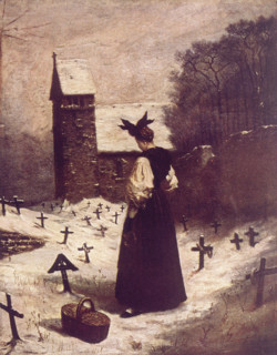 Woman in a Cemetery