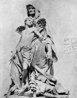 Fate and Love, plaster, by Gustave Doré