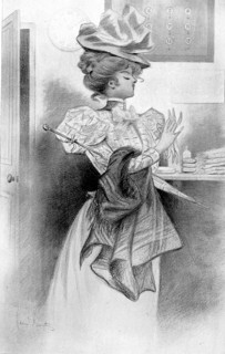 Illustration by Henri Boutet, bath theme