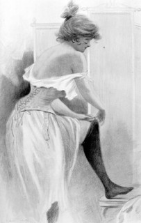 Illustration by Henri Boutet, bath theme