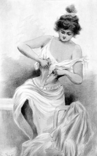 Illustration by Henri Boutet, bath theme