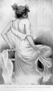 Illustration by Henri Boutet, bath theme