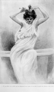 Illustration by Henri Boutet, bath theme
