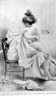 Illustration by Henri Boutet, bath theme