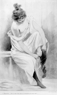 Illustration by Henri Boutet, bath theme