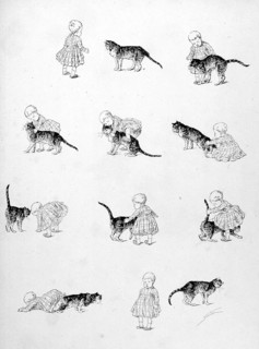 Chats, le méchant dada par Steinlen