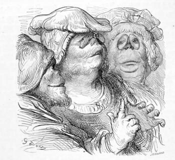 Rabelais, illustration by Gustave Doré