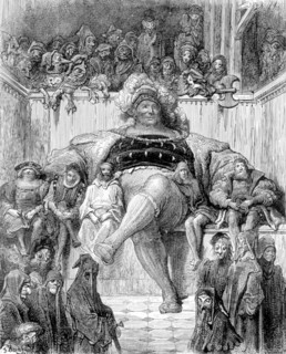 Rabelais, illustration de Gustave Doré