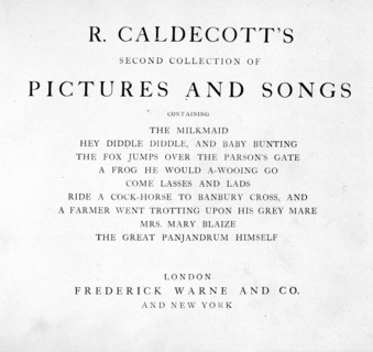 Song illustration by Randolph Caldecott