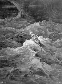 Scene from "The Song of the Ancient Mariner", illustration by Gustave Doré