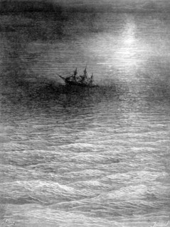 Scene from "The Song of the Ancient Mariner", illustration by Gustave Doré